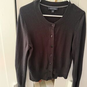 Banana Republic Black Cashmere Cardigan Sweater